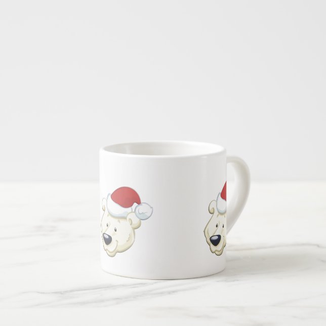Taza De Espresso Oso polar navidades (Derecha)