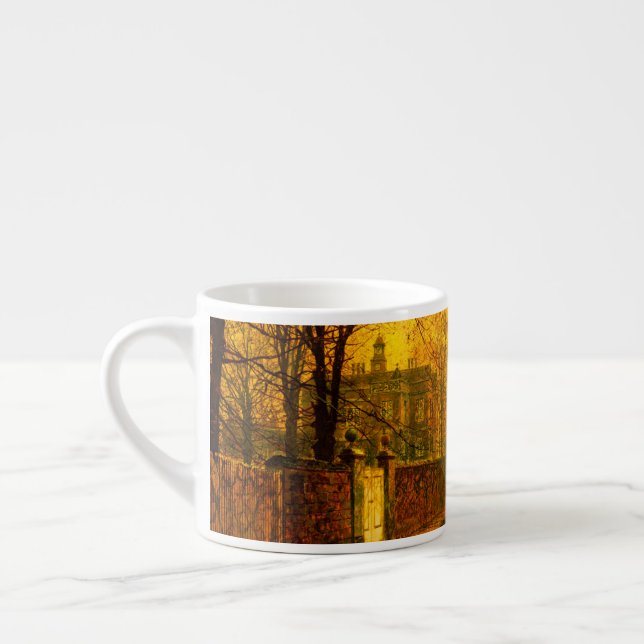Taza De Espresso Otoño Dorado John Atkinson Grimshaw (Izquierda)