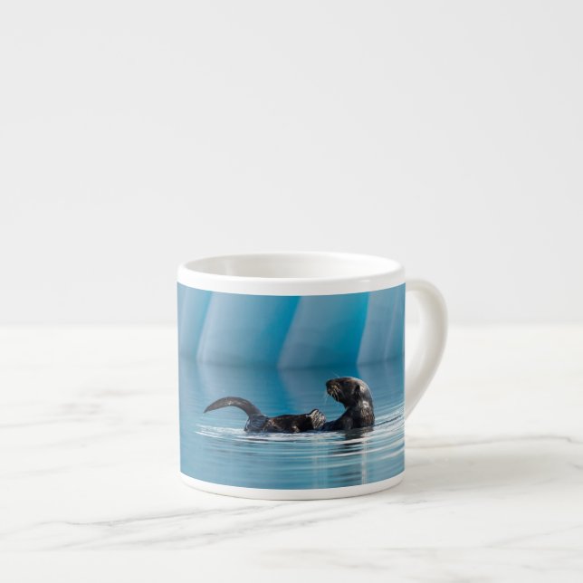 Taza De Espresso Otter marino lúdico (Derecha)