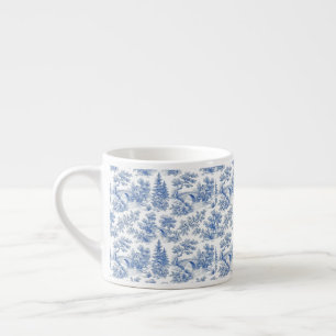 Taza De Espresso Paisaje campestre de Toile Azul Grandmillennial