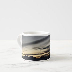 Taza De Espresso Paisaje de atardecer en el pinar de Doñana