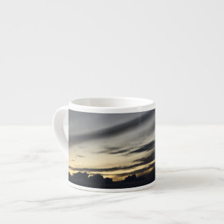 Taza De Espresso Paisaje de atardecer en el pinar de Doñana