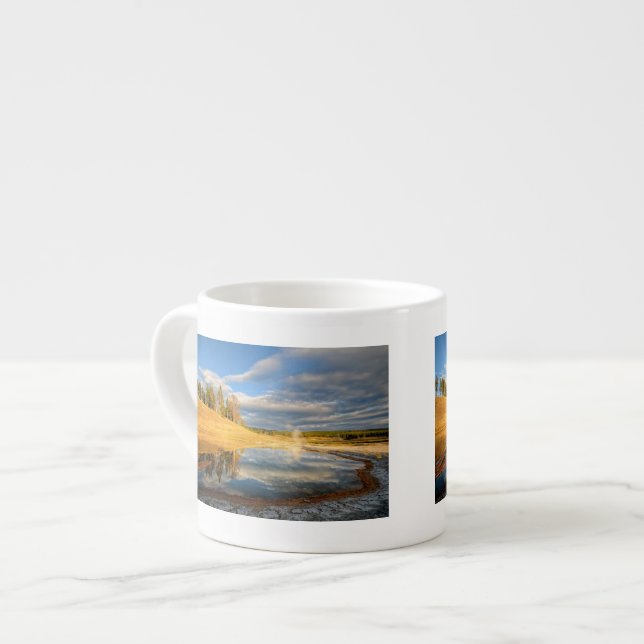 Taza De Espresso Paisaje de Yellowstone (Izquierda)