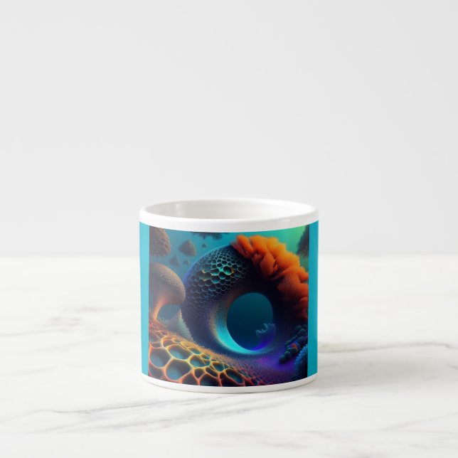 Taza De Espresso Paisaje submarino (Frente)