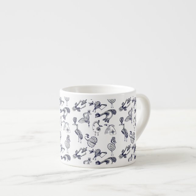 Taza De Espresso Pájaros hadas (Derecha)