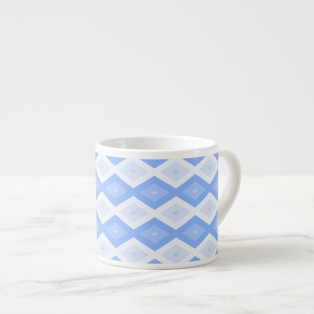 Taza De Espresso Pale blue diamond pattern (Derecha)