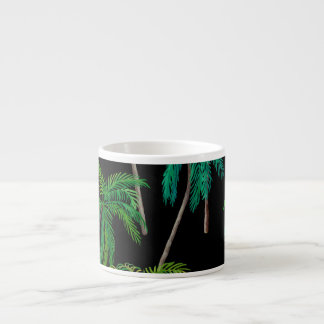 Taza De Espresso Palmeras: Patrón de verano acrílico.