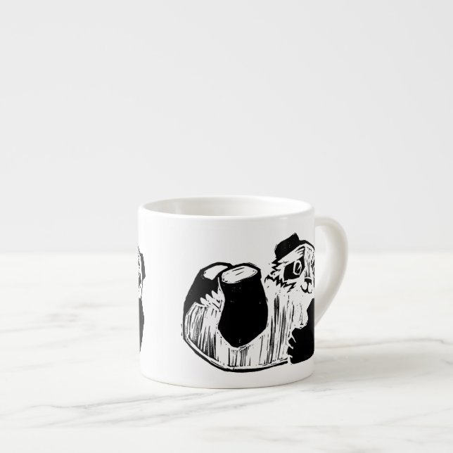 Taza De Espresso Panda Play Espresso Mug (Derecha)