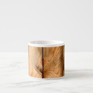 Taza De Espresso Paneles de madera rústica de PixDezines