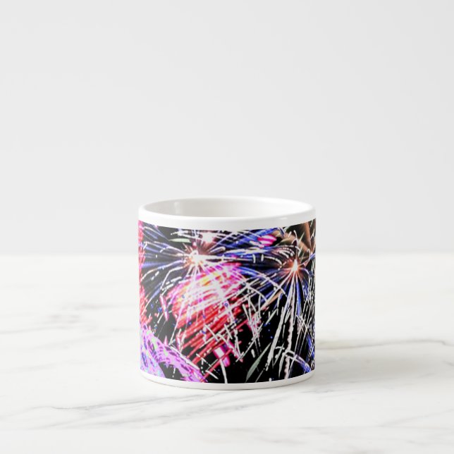 Taza De Espresso Pantalla de fuegos artificiales Espresso Mug (Frente)