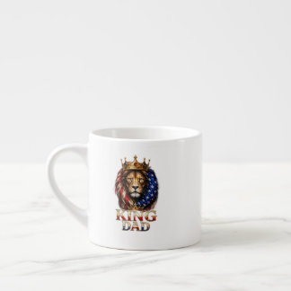 Taza De Espresso Papá León de la Bandera Americana
