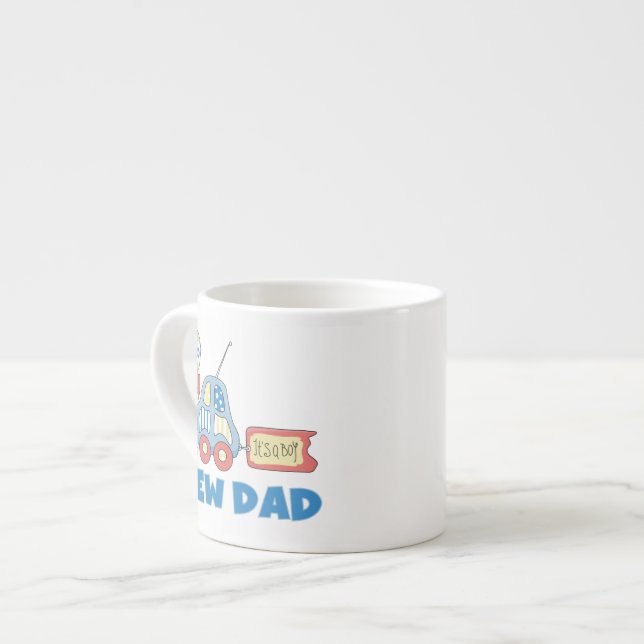 Taza De Espresso Papá nuevo coche es un regalo de niño (Izquierda)