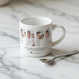 Taza De Espresso Papá Personalizado | Regalo de Foto Personalizado