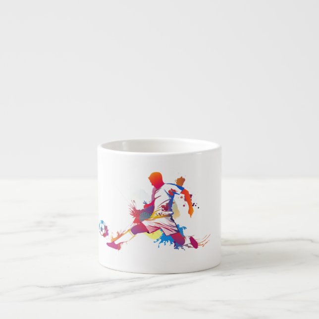 Taza De Espresso para los aficionados al fútbol (Frente)