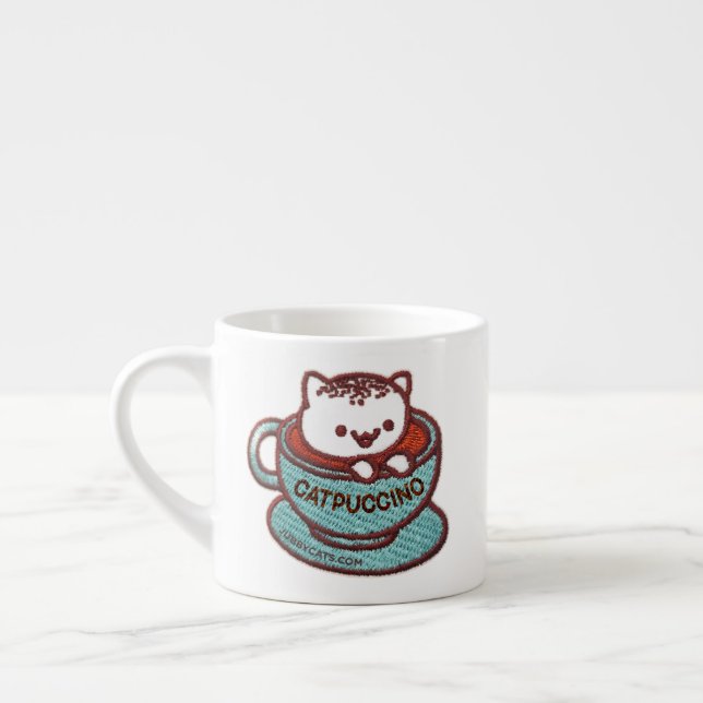 Taza De Espresso Parche para espresso de paro de CAT en CATPUCCINO (Izquierda)
