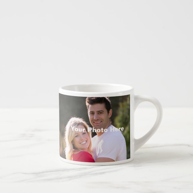 Taza De Espresso Parejas personalizadas Foto Espresso Mug (Derecha)