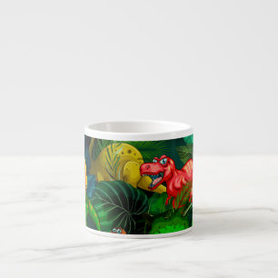 Taza De Espresso Parque de Dinosaurios