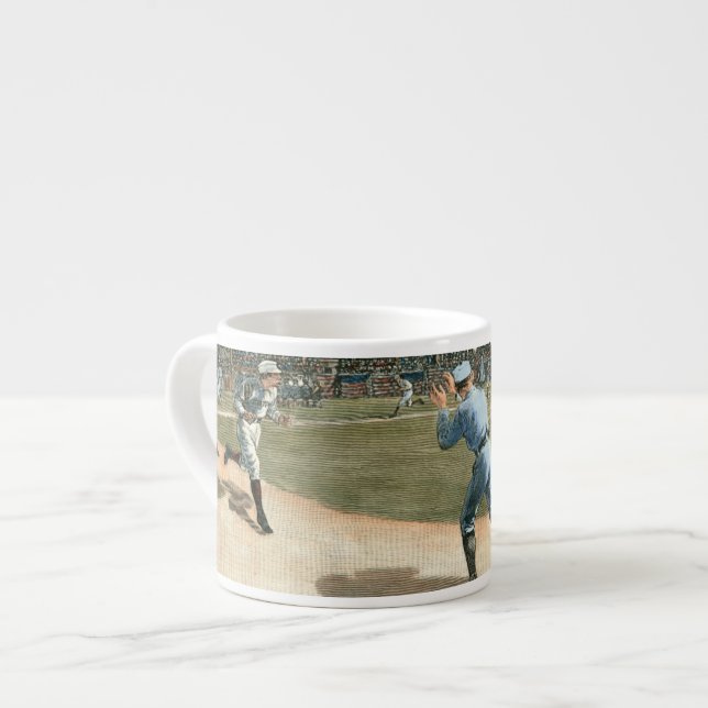 Taza De Espresso Partido de Béisbol de la Liga Nacional 1886 (Izquierda)