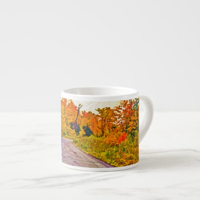 Taza De Espresso Paseo de otoño (Derecha)