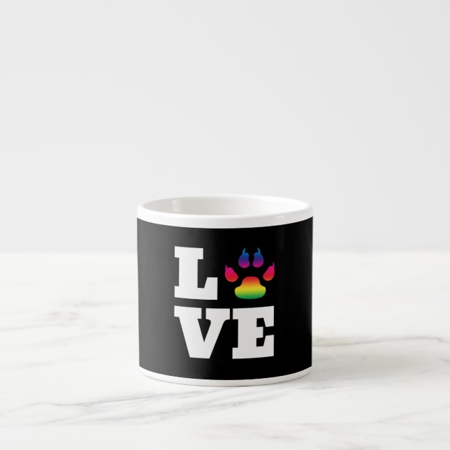 Taza De Espresso Pasta arcoiris (Frente)