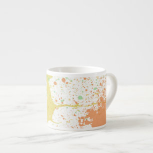 Taza De Espresso Pastel Splatter Espresso Mug