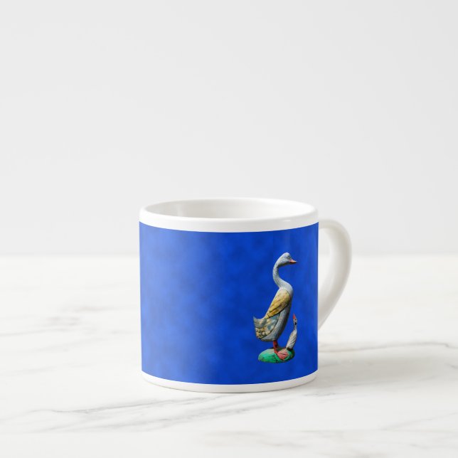 Taza De Espresso Pato de Madera Weathered (Derecha)