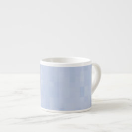Taza De Espresso Patrón azul claro -
