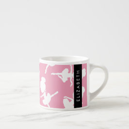 Taza De Espresso Patrón Ballerina, Chicas de ballet, baile, tu nomb