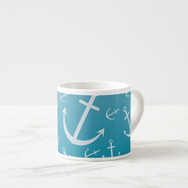 Taza De Espresso Patrón de anclaje (Derecha)