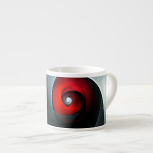Taza De Espresso Patrón De Arte Resumen Artístico Moderno De Swirl