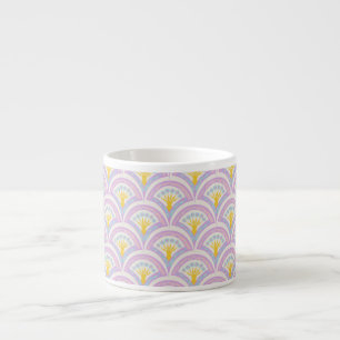 Taza De Espresso patrón de concha de colores pastel