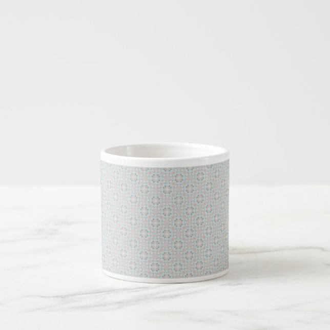 Taza De Espresso Patrón de concha seamless (Frente)