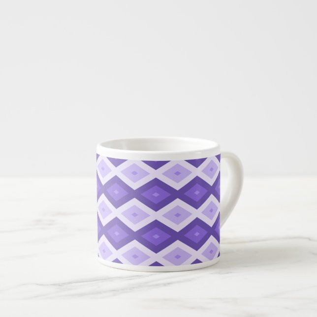 Taza De Espresso Patrón de diamante violento (Derecha)