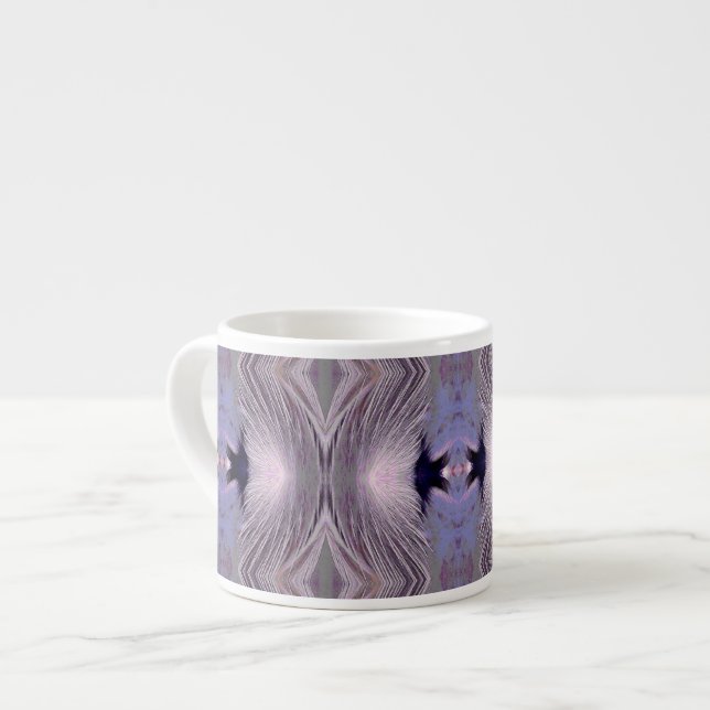 Taza De Espresso Patrón de diamantes de plumas (Izquierda)