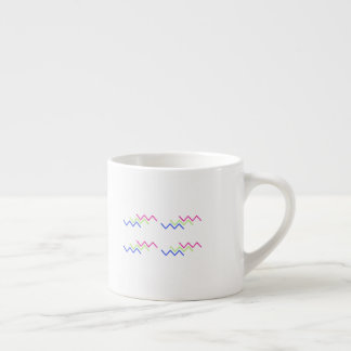 Taza De Espresso Patrón de energía en zigzag vibrante