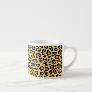 Taza De Espresso Patrón de estampado de animal de leopardo