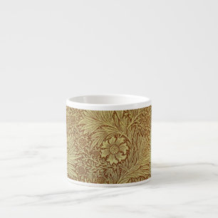 Taza De Espresso Patrón de Flor Antigua Marigold de William Morris