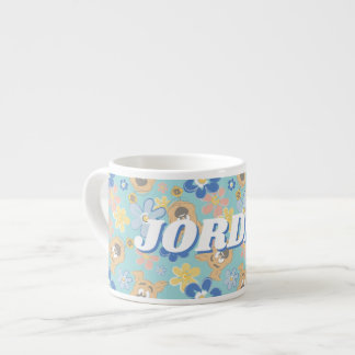 Taza De Espresso Patrón de flor Scooby-Doo de Cuppy