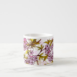 Taza De Espresso Patrón de florecimiento del cerezo