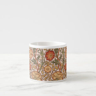 Taza De Espresso Patrón de fondo de escritorio de la flor rosa de W