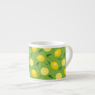 Taza De Espresso Patrón de fondo de lemas