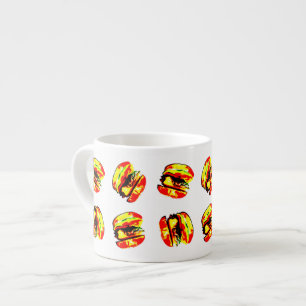 Taza De Espresso Patrón de hamburguesas