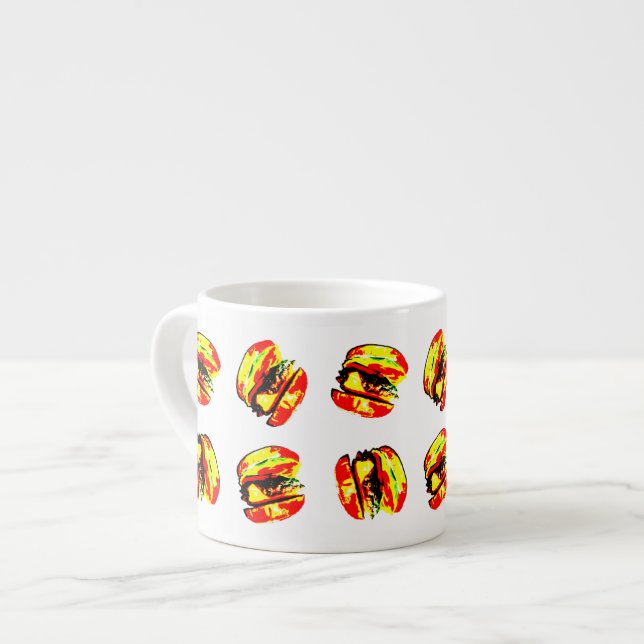 Taza De Espresso Patrón de hamburguesas (Izquierda)