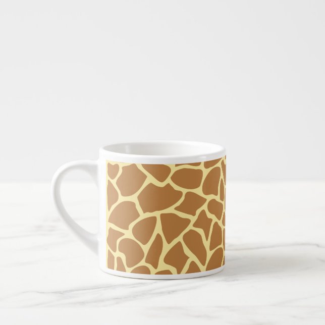 Taza De Espresso Patrón de impresión de jirafas. (Izquierda)