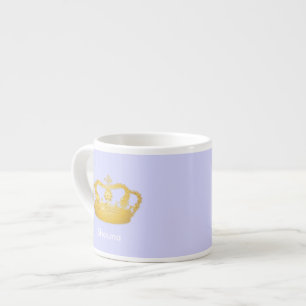 Taza De Espresso Patrón de la Corona Dorada