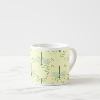 Taza De Espresso Patrón de libélula / Damselfly