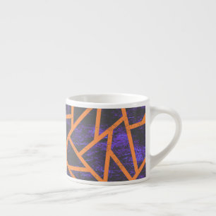 Taza De Espresso Patrón de mosaico de Halloween
