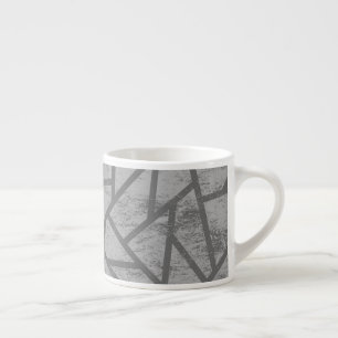 Taza De Espresso Patrón de mosaico gris