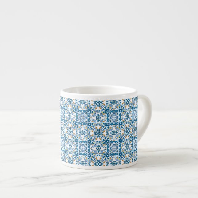 Taza De Espresso Patrón de mosaico portugués (Derecha)