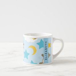 Taza De Espresso Patrón De Osos, Osos De Teddy, Estrellas, Tu Nombr